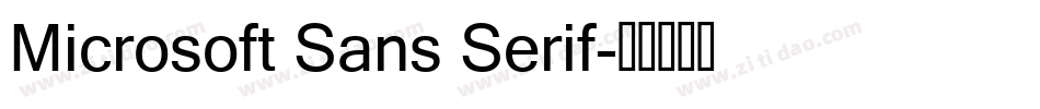 Microsoft Sans Serif字体转换